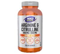 Now Foods L-Arginine & L-Citrulline – Acides aminés – 240 gélules végétales
