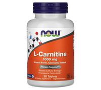 L-CARNITINE 1000 MG 50 Tablettes Par NOW Foods