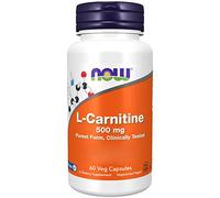 Now Foods L-Carnitine, 500mg, Carnipure®, 60 gélules végétaliennes, Testé en laboratoire, Sans gluten, Végétarien, Sans soja, Sans OGM