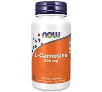 Now Foods, L-Carnosine (Beta-Alanyl-L-Histidine), 500mg, 50 Capsules végétaliennes, Testé en Laboratoire, Sans Gluten, Végétarien, Sans Soja, Sans OGM