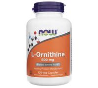 Now Foods Complément alimentaire L‑Ornithine 500 mg – 120 gélules