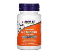 L-Théanine 100 mg 90 comprimés à croquer Now Foods