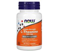 NOW FOODS L-THÉANINE DOUBLE FORCE, 200 MG, 60 GÉLULES VÉGÉTALES