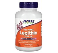 Now Foods - Lecithin 1200mg (Non-OGM) | Soutien pour la santé du cerveau et du foie - 100 capsules molles