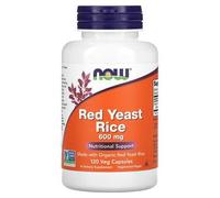 Now Foods Levure De Riz Rouge, 600 Mg, 120 Capsules Végétariennes