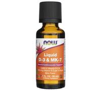 Now Foods Vitamine D3 + K2 MK-7 liquide, 30 ml