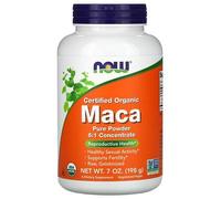 Now Foods Maca Certifiée Biologique, Poudre Pure, 198 G