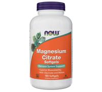 NOW Foods Magnésium Citrate Glycinate Malate 180 capsules molles Système Nerveux
