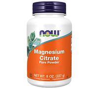 Now Foods, Magnesium Citrate Powder, 227g de Poudre végétalienne, Testé en Laboratoire, Sans Gluten, Végétarien, Sans Soja, Sans OGM