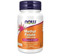 Now Foods – Comprimés Folate de méthyle 1000 mcg – 90 comprimés