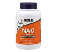 NOW Foods NAC 1000mg 120 Comprimés Casher Non-OGM N-Acétyl Cystéine