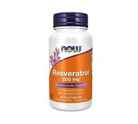 NOW Foods Natural Resveratrol 200mg Capsules 60