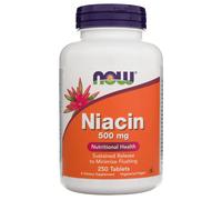 Vitamines B-3 NIACINE 500 mg 250 comprimés Now Foods