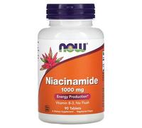 Now Foods Nicotinamide, 1000 Mg, 90 Comprimés