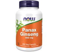 Now Foods, Panax Ginseng Extract, 500mg, 250 Capsules végétaliennes, Testé en Laboratoire, Sans Gluten, Sans Soja, Végétarien, Sans OGM