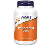 Now Foods, Pancreatin 2000, 200 mg, 250 Capsules, Mélange d'Enzymes, Sans Gluten, Sans Soja, sans OGM