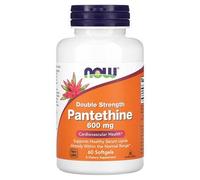 Now Foods Pantéthine, Double Concentration, 600 Mg, 60 Capsules À Enveloppe Molle