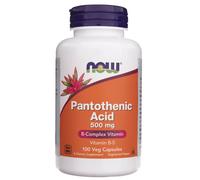 Now Foods, acide pantothénique, 500 mg, 100 légumes. Capsules - expédition...
