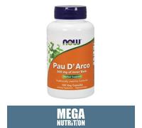 Now Foods Pau D'Arco 500mg 100 Veg Capsules Intérieur Écorce Complément Végétal