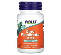 Now Foods Picolinate De Zinc, 50 Mg, 30 Capsules Végétariennes
