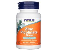 Picolinate de zinc 50mg 60 gélules végétales Now Foods