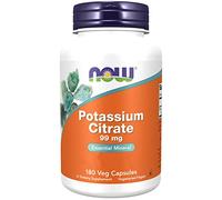 Now Foods, Potassium Citrate (Citrate de Potassium), 99 mg, 180 Gélules végétaliennes, Testé en Laboratoire, Potassium, Minéraux, Sans Gluten, Sans Soja, Végétarien