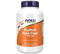 Now Foods, Psyllium Husk, Peau de Psyllium, 700mg, avec Pectine de Pomme, 180 Capsules végétaliennes, Sans Gluten, Sans Soja, Végétarien, Sans OGM