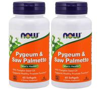 NOW Foods Pygeum & Extrait de Palmier Nain 2X60 Ou 1X120 Graine Courge Oil