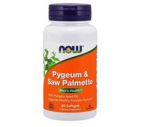 NOW Foods Pygeum & Extrait de Palmier Nain 60gels Citrouille Huile Graines