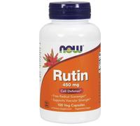 NOW Foods Rutine 450mg 100 Capuchons Bioflavonoïdes Relatif À Quercétine Et