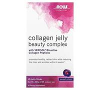 Now Foods Solutions, Complexe De Beauté À La Gelée De Collagène, Prune Douce, 10 Sticks À La Gelée, 20 G Chacun