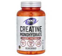 NOW Foods, Sports, Créatine Monohydrate, 4 500 mg, 240 Gélules Végétales (750 mg par Gélule)