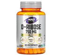 Now Foods Sports, D-Ribose, 750 Mg, 120 Capsules Végétariennes (125 Mg Par Capsule)