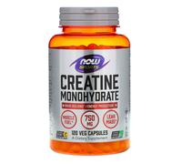 NOW Foods, Sports, Monohydrate de Créatine, 4 500 mg, 120 Gélules Végétales (750 mg par Gélule)