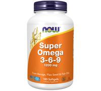 Now Foods, Super Omega 3-6-9, 1200 mg, 180 gélules molles - envoi éclair