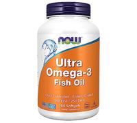 Now Foods, Ultra Omega-3, 500 EPA / 250 DHA, 180 Gélules, Testé en Laboratoire, Huile de Poisson, Sans Gluten, Sans OGM