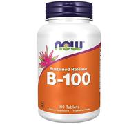 Now Foods, Vitamin B-100 Sustained Release, Complexe de Vitamine B, Haute Dosé, avec PABA, 100 Comprimés végétaliens, Testé en Laboratoire, Sans Gluten, Sans Soja, Végétarien, Sans OGM