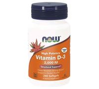 Now Foods Vitamine D3 2000 UI (50 mcg) 240 gélules molles - Pack Nutrition Sportive