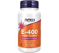 Now Foods Vitamine E-400 D-Alpha Tocopheryl - 100 capsules molles