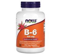 Now Foods Vitamine B6, 100 Mg, 250 Capsules Végétales