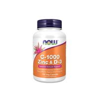 NOW Foods - Vitamine C-1000 Zinc & D-3 - 100 gélules végétales