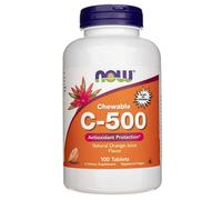 Vitamine C-500 mg 100 comprimés à croquer Orange Flavor Now Foods