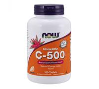 Now Foods Vitamine C-500 Orange à croquer - 100 comprimés