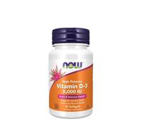 NOW Foods - Vitamine D-3, 5000 UI - 30 capsules molles