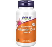 Now Foods Vitamine D3 1000 IU, 360 capsules