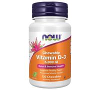 Now Foods Vitamine D3 5000 UI, Menthe - 120 Chewables