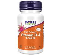 Now Foods, Vitamine D3 Depot, 2.000IU, Cholécalciférol, Hautement Dosé, 240 Capsules molles, Testé en Laboratoire, Sans Soja, Sans Gluten, Sans OGM