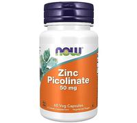 Now Foods, Zinc Picolinate, 50mg, Hautement Dosé, 1 Capsule tous les 2 Jours, 60 Capsules végétaliennes, Testé en Laboratoire, Sans Gluten, Sans Soja, Sans OGM, Végétarien