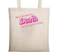 Now I Am Become Death The Destroyer of Worlds Sac fourre-tout en coton écologique Beige