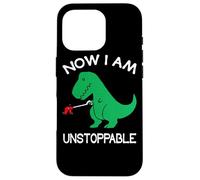Now I Am Unstoppable Funny T-Rex Coque pour iPhone 16 Pro